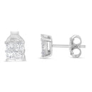 10K White Gold Diamond Stud Earrings (3/4 cttw, H-I Color, SI2-I1 Clarity)