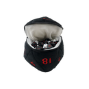 Ultra PRO: Dice Bag - Plush D20 (Dungeons & Dragons / Black & Red)
