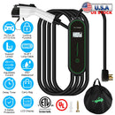 Level2 EV Charger Portable Electric Vehicle Charging Station with NEMA 6-20P PlugÊCarry Bag Fit For All J1772 EV and Hybrid Vehicles for Home and Outd