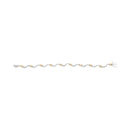 10K Two-Tone 2.00 Cttw Diamond "X" and Wave Link Bracelet (H-I Color, I1-I2 Clarity) - 7" Inches