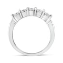 14K White Gold 1/2 Cttw Round-Cut 5-Stone Diamond Ring (H-I Color, SI1-SI2 Clarity) Size 7