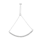 10K Yellow Gold over .925 Sterling Silver 1/4 Cttw Miracle-Set Diamond 4â€-10†Adjustable Bolo Tennis Bracelet (I-J Color, I3 Clarity)