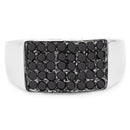 0.43 Carat Genuine Black Diamond .925 Sterling Silver Ring