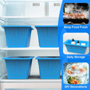 2 Pack 6.6LBS Silicone Freezer Molds Ice Block Molds Ice Pop Molds for Ice Baths Soup Seafood Freezing DIY Ice Decorations