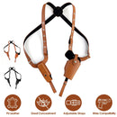 Shoulder Holster With Adjustable Straps Magazine Holder Vertical PU Leather Gun Holster For Concealed Carry Fit For M1911 Glock Sig Sauer