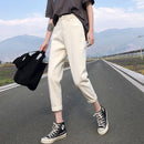 Womens Slim-fit Relaxed-fit Denim Harem Pants