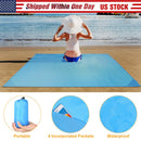 Portable Beach Blanket 4.6Õ x 6.6Õ Waterproof Foldable Camping Rug Pocket Sandproof Picnic Mat for Camping Picnic Hiking Grass Travel