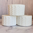 WHITE SHIMMER MACRAME Tumbler Boot