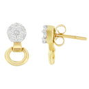 14K Yellow Gold 1/2 cttw Diamond Stud Earrings (I-J, SI1-SI2)