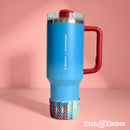 Americana Remix Macrame Tumbler Boot -Fall fits 20-40oz