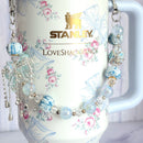 Winter Ice Deluxe Tumbler Charm Necklace