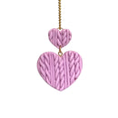 Sweater Hearts Charm - Tumbler Handle Charm