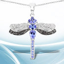 1.93 Carat Genuine Tanzanite and White Topaz .925 Sterling Silver Pendant