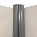 237 x 71 Inch Patio Retractable Double Folding Side Awning Screen Divider