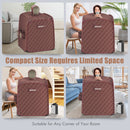 800W 2 Person Portable Steam Sauna Tent SPA with Hat Side Holes 3L Steamer