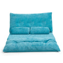 6-Position Adjustable Sleeper Lounge Couch with 2 Pillows