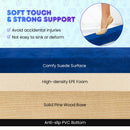 9 FT Folding Gymnastics Balance Beam with Anti-slip Base and Pine Wood Frame