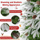6/7.5/9 FT Pre-Lit Artificial Christmas Tree with 765/1135/1871 Tips and 280/470/690 Warm-White LED Lights