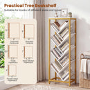 9-Tier Freestanding Bookcase for Hardcover Books