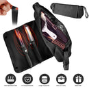 2 In 1 Hair Tools Travel Bag and Heat-resistant Mat Curling Iron Travel Case Hair Tool Pouch Holder Organizer for Curling Iron Straightener Hair Dryer