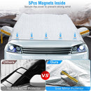 Car Windshield Snow Cover Windproof Magnetic Car Windscreen Cover Frost Ice Protection with SideÊMirror Protector 5 Magnets for Most Vehicles