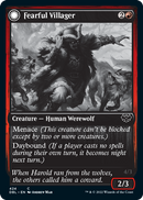 Fearful Villager // Fearsome Werewolf (DBL-424) - Innistrad: Double Feature: (Double Faced Transform)