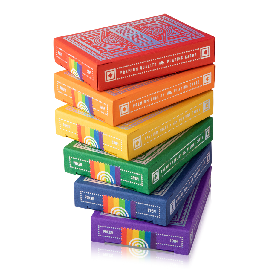 DKNG Rainbow Wheels Playing Cards