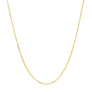 Double Extendable Box Chain in 14k Yellow Gold (0.6mm)
