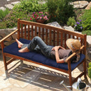 Bench Seat Cushion For Indoor Outdoor Furniture Non Slip Long Chair Cushion with Ties Strap Swing Cushion 51.18x19.68IN For Garden Patio Balcony Entr