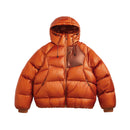 Water-repellent Quilted Hooded Insulated Down Jacket