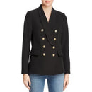 Aqua Women's Double Breasted Blazer, Black, Size Small