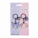 Kuromi and My Melody Besties Matching Sanrio Keychain Set