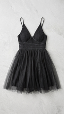 BCBGeneration Women's Lace up Tutu Dress - Black Size 6