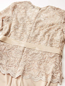 ONYX Nite Womens Glitter Lace Top with Sheer Jersey Skirt Set, Size 6