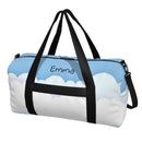 Personalized Blue Sky Cloud Duffel Bag with Custom Name ā Travel, Gym & Weekend Bag
