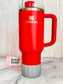 Silver Metallic MACRAME Tumbler Boot