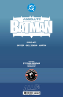 ABSOLUTE BATMAN #22 STEPHEN SEGOVIA EXCLUSIVE VIRGIN VAR (07/08/2026)