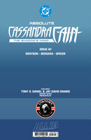 ABSOLUTE CASSANDRA CAIN THE SHADOW'S HAND #1 (ONE SHOT) TONY DANIEL EXCLUSIVE VIRGIN VAR (09/09/2026) (09/16/2026)