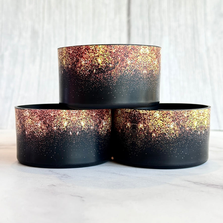 BLACK GOLD GLITTER Tumbler Boot