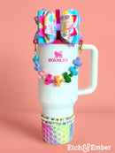 Pastel Passion Remix Waffle Tumbler Boot -Fall fits 20-40oz