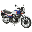 Aoshima: 1/12 Honda NC07 CBX400F Pearl Candy Blue/Pearl Shell White '81 Scale Model Kit #32
