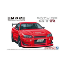 Aoshima: 1/24 Nissan MCR Skyline BNR34 GT-R '02 Scale Model Kit #71
