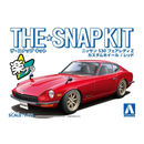 Aoshima: 1/32 The Snap Kit Nissan S30 Fairlady Z Custom Wheel (Red) Scale Model Kit #13-SP1