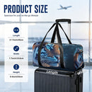 Personalized Blue Tiger Duffel Bag with Custom Name ā Wildlife Gym, Weekend & Travel Bag