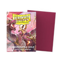 Dragon Shield Matte Dual Sleeves - Pomegranate & Gold (100-Pack)