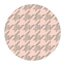 Achieve Ceramic Coaster Set | Set of 4 Floral & Houndstooth Design Beverage Coasters