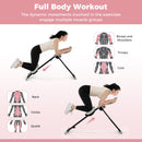 Adjustable Abdominal Trainer Ab Workout Machine Foldable Ab Cruncher