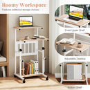 Height Adjustable Mobile Computer Stand