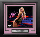 Alexa Bliss Hanging on the Ropes Autographed Framed WWE Wrestling Photo
