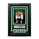 Ray Allen, Kevin Garnett, & Paul Pierce Boston Celtics 8x10 Framed Photo with Engraved Autographs